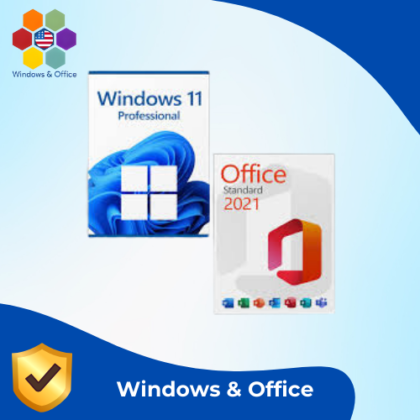 Microsoft Windows 11 Pro + Office 2021 Standard Premium License for 3 Devices